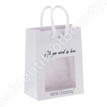 Taška biela s okienkom 180x227x100mm 